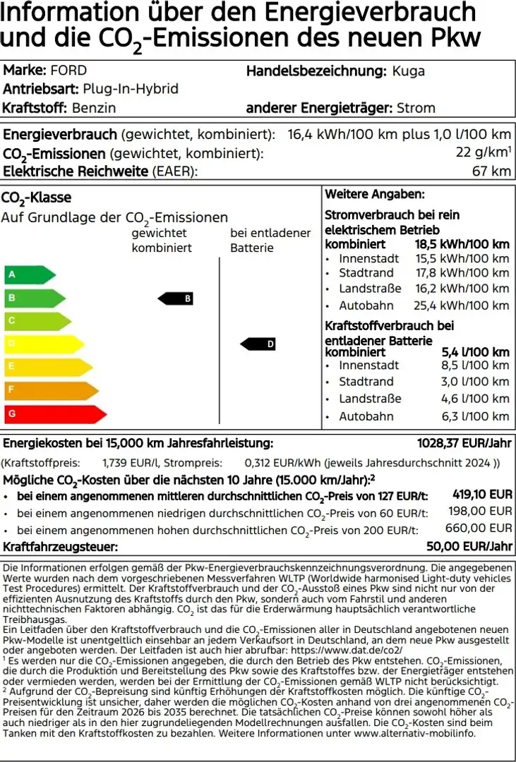 Ford Kuga Plug-In Hybrid ST-Line X Grau - 2