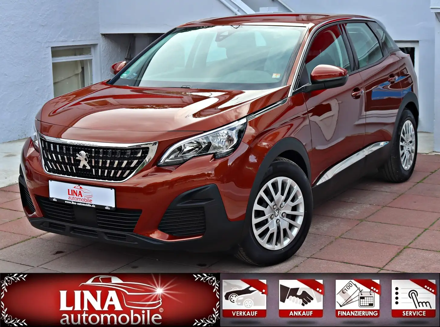 Peugeot 3008 Access 2.Hd*DigitalTacho*Klima*LED*131Ps Brun - 1