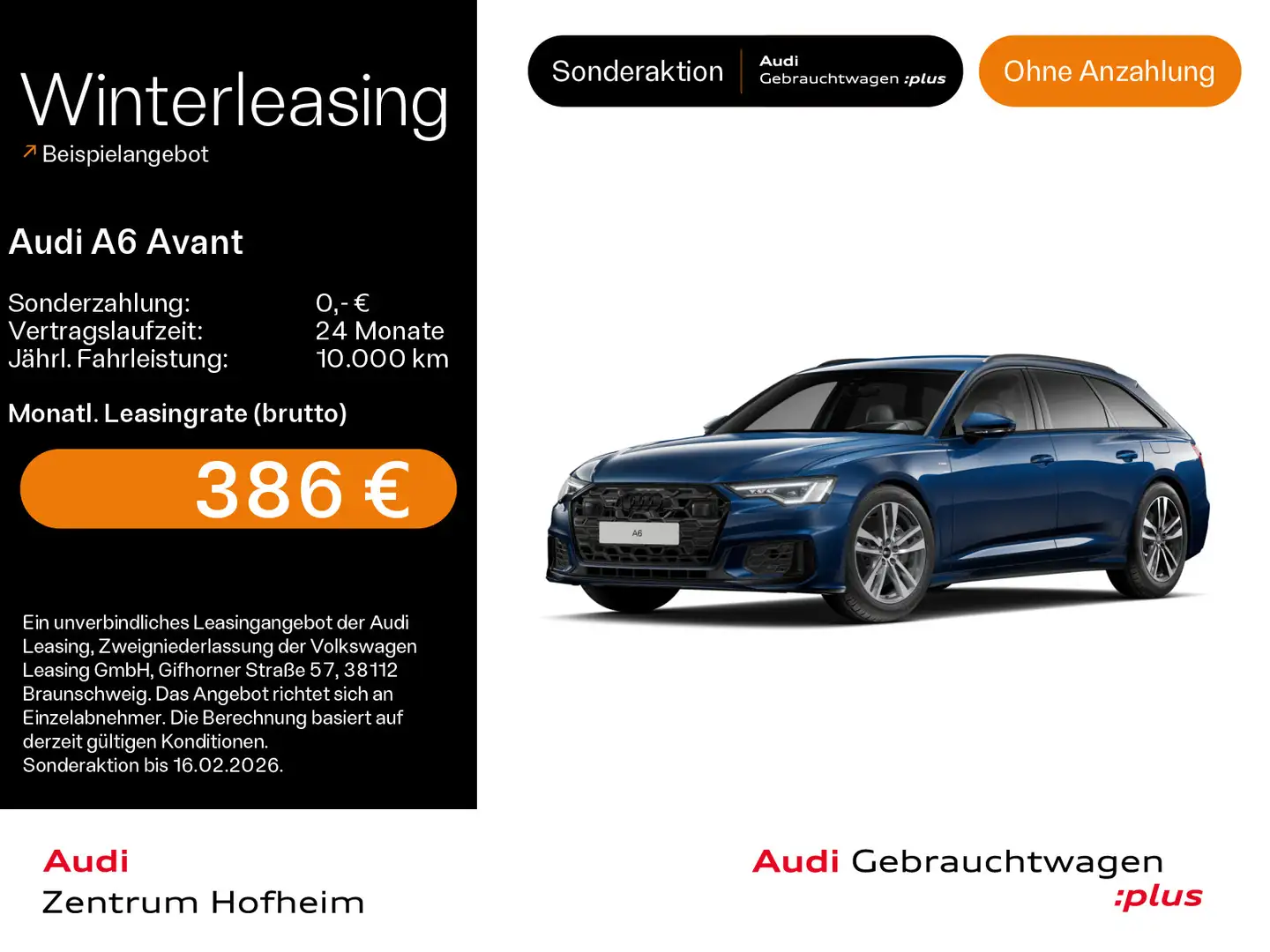 Audi A6 50 TFSIe qu S line S tro*HUD*Matrix*Vir Bleu - 1