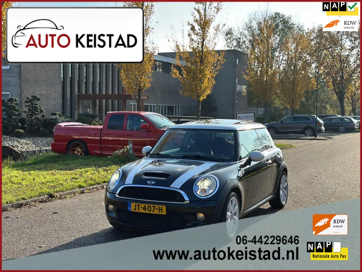 MINI Cooper S Mini 1.6 174PK AUTOMAAT PANORAMA/XENON/NAVIGATIE! Zwart - 1