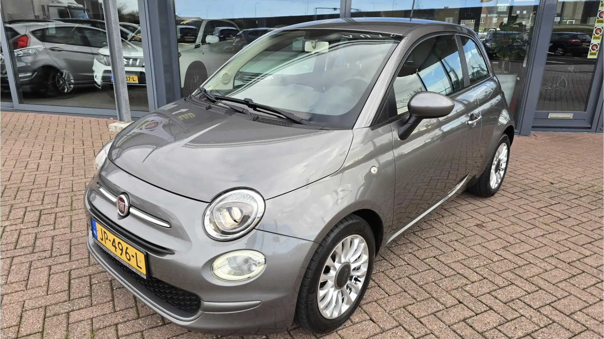 Fiat 500 0.9 TwinAir Turbo Popstar * AIRCO * Elektrische Ra Gris - 2
