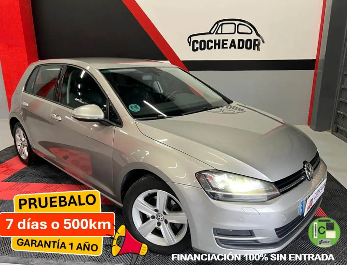 Volkswagen Golf 1.4 TSI BMT Advance DSG 122 Gris - 1