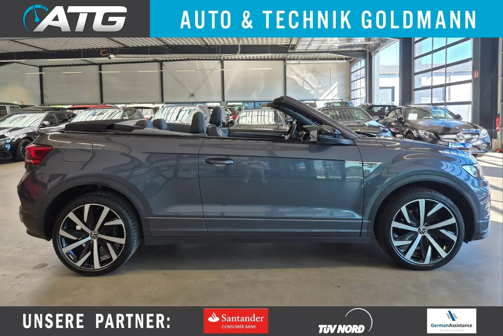 Volkswagen T-Roc T-ROC CABRIOLET R-LINE NAV SHZ ACC LED SPURPAKET Grau - 1