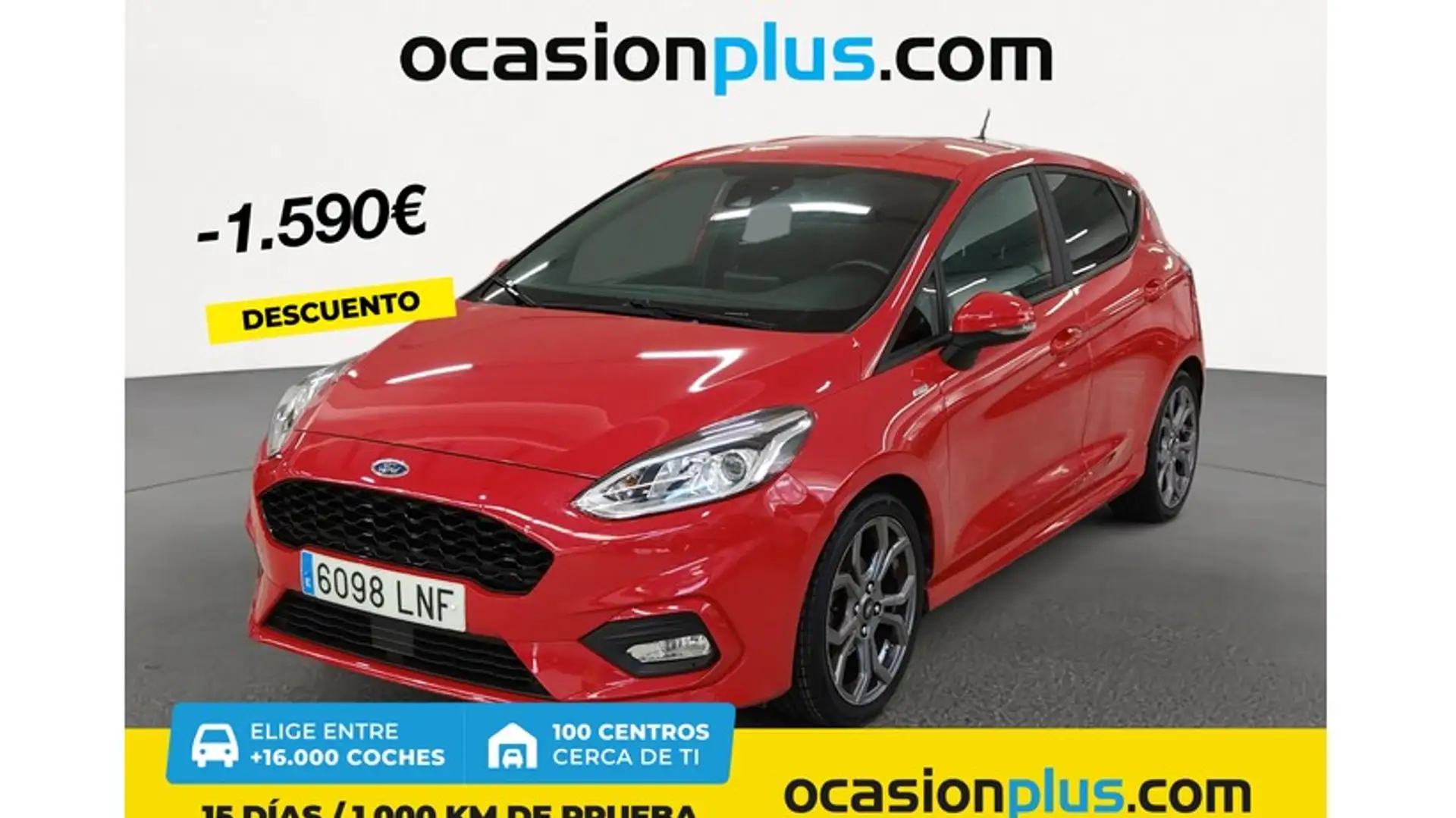 Ford Fiesta 1.0 EcoBoost S/S ST Line 95 Rojo - 1