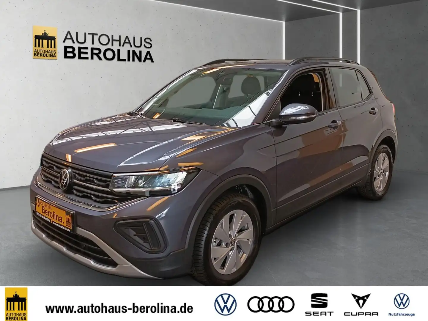 Volkswagen T-Cross 1.0 TSI Life DSG *NAVI*ACC*SHZ* Grijs - 2