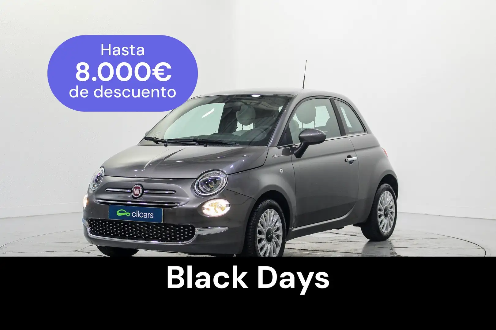 Fiat 500 1.0 Hybrid Dolcevita 52kW Gris - 1