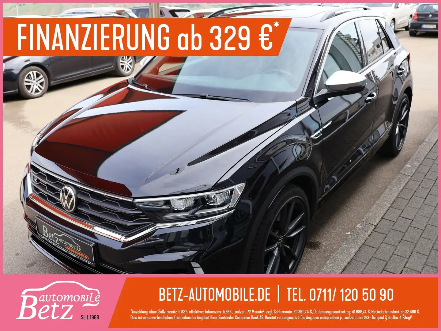Volkswagen T-Roc R 4M PANO AHK Virtual Schwarz - 1