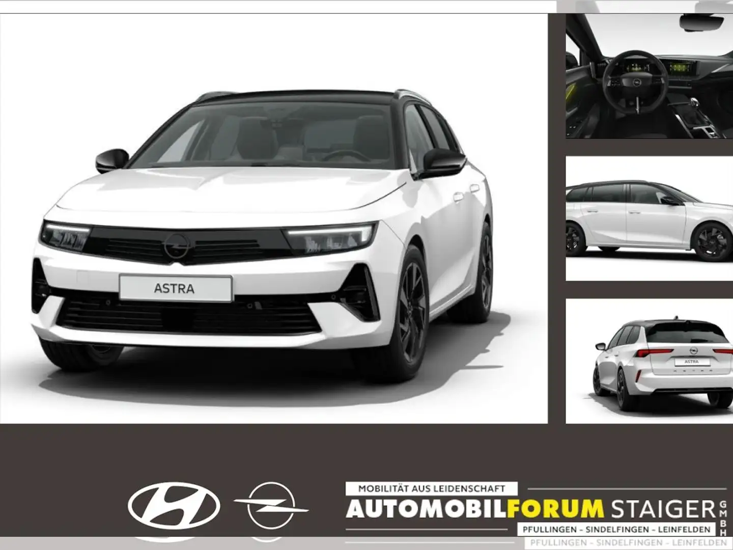 Opel Astra Sports Tourer GS 1.2 Turbo Weiß - 1