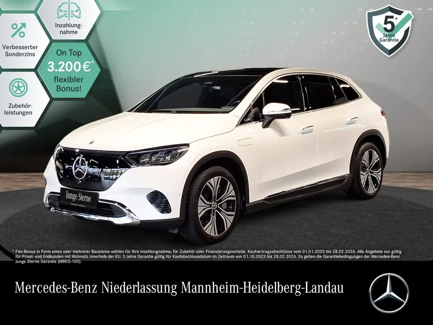 Mercedes-Benz EQE SUV EQE 300 AVANTG+PANO+360+LED+BURMESTER+TOTW+KEYLESS Weiß - 1