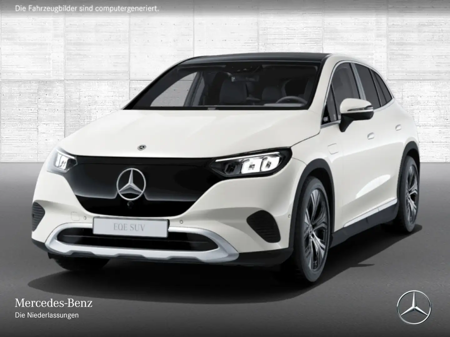 Mercedes-Benz EQE SUV EQE 300 AVANTG+PANO+360+LED+BURMESTER+TOTW+KEYLESS Weiß - 2