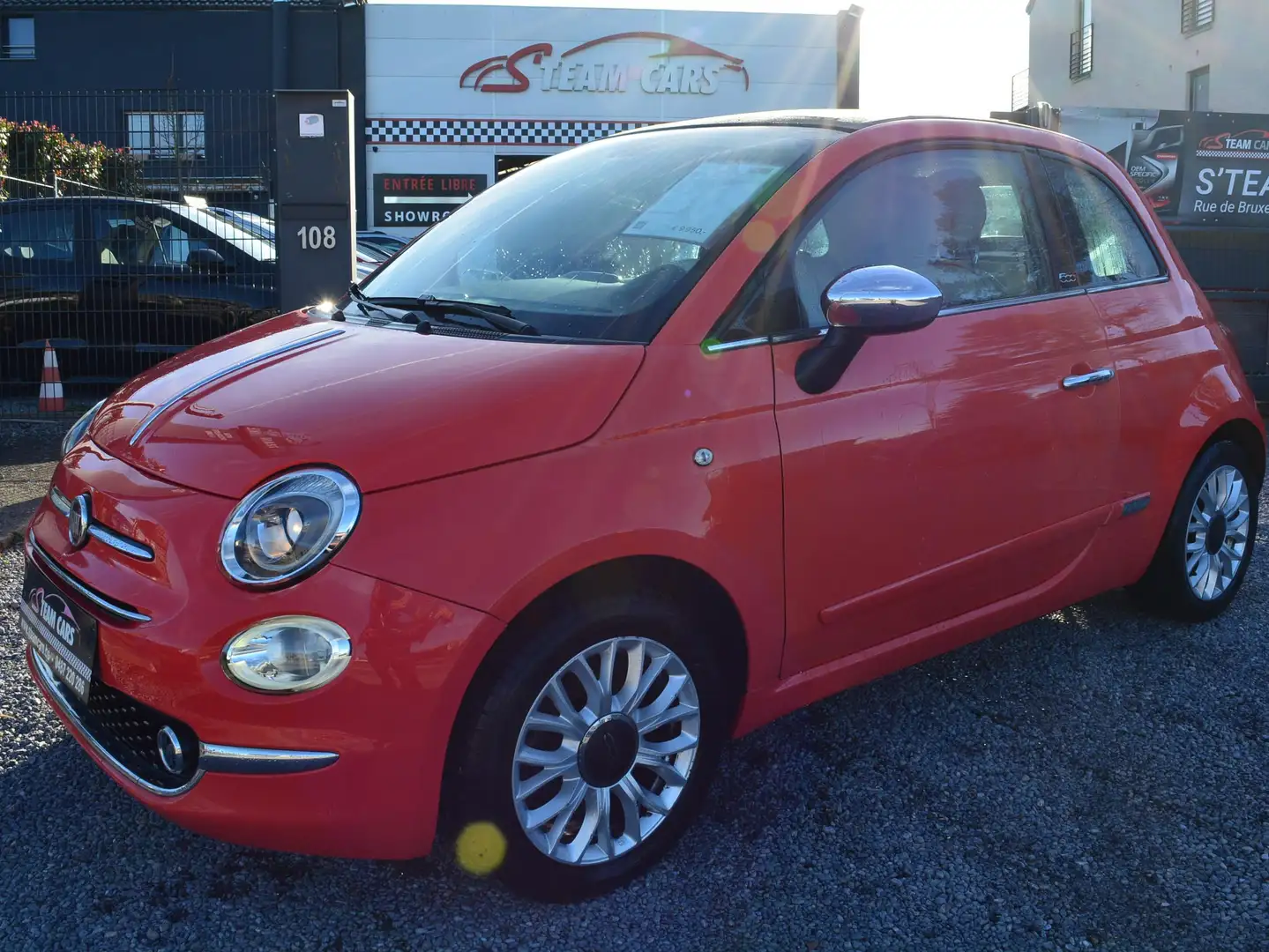 Fiat 500C 500C 1.2i Lounge Rot - 1