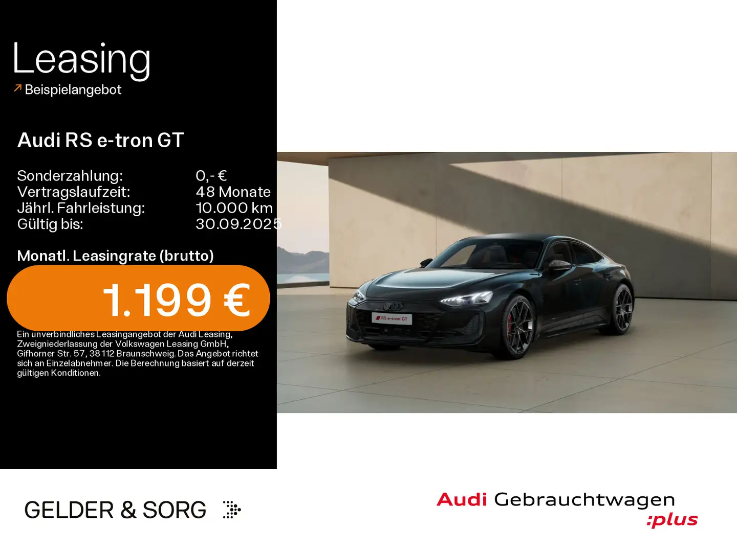 Audi RS e-tron GT performance qu. Keramik*HuD*B&O*ACC Schwarz - 1