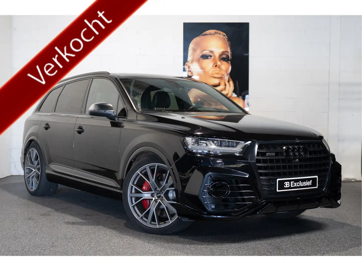 Audi Q7 4.0 TDI SQ7 quattro Pro Line + Pan.dak, standkache Zwart - 1