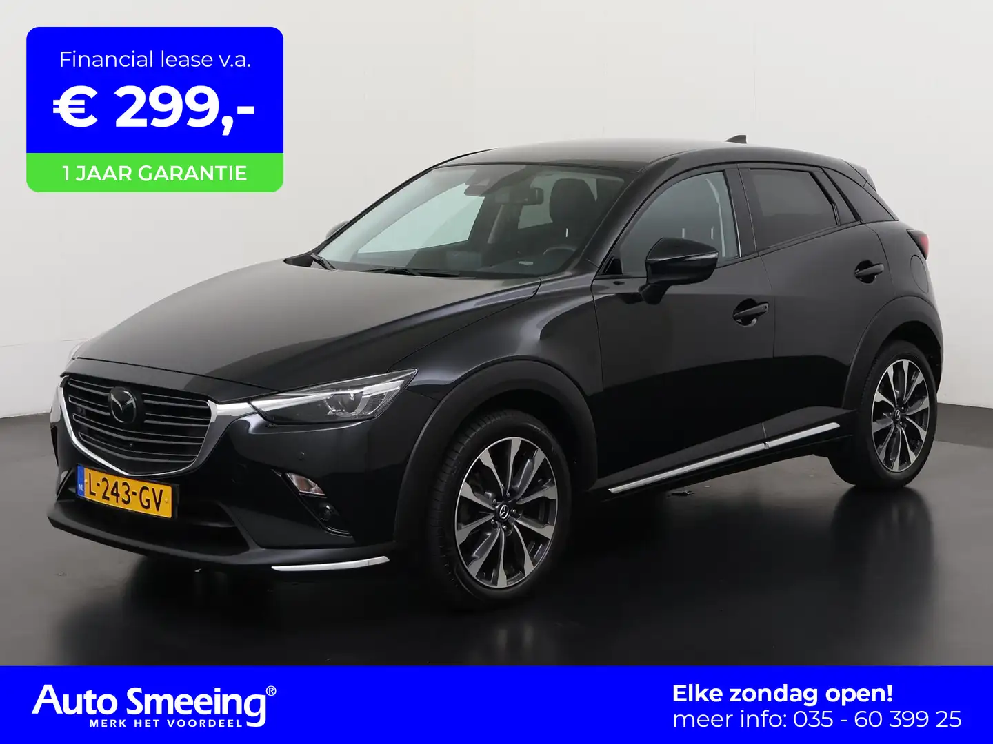 Mazda CX-3 2.0 SkyActiv-G 121 Luxury | Head Up | ACC | Leder Zwart - 1