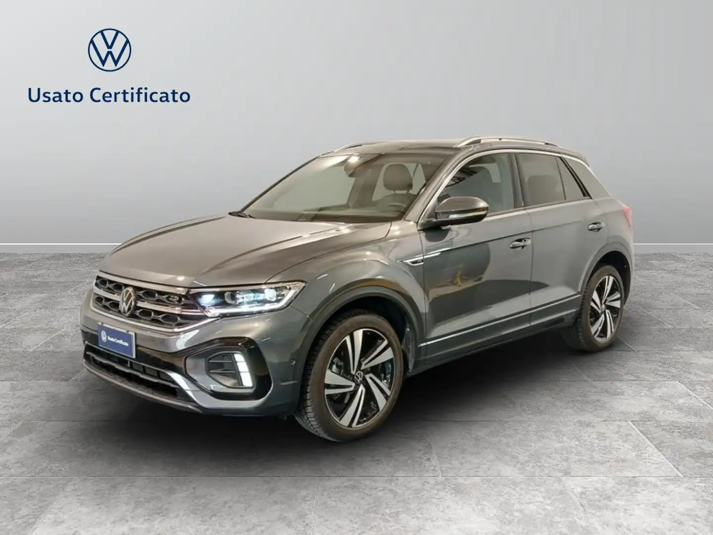 Volkswagen T-Roc 1.5 tsi act R-Line dsg Gris - 1