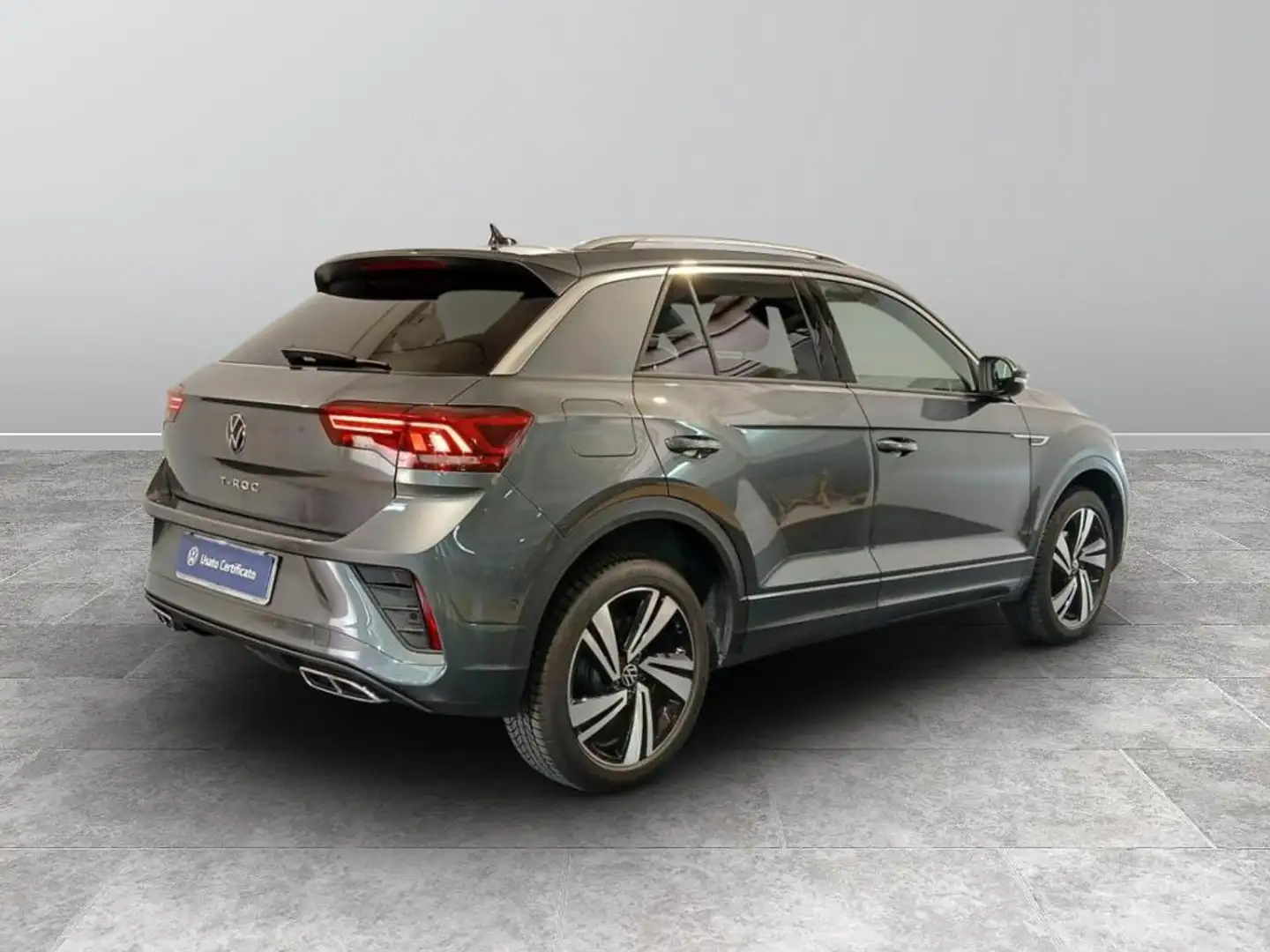 Volkswagen T-Roc 1.5 tsi act R-Line dsg Gris - 2