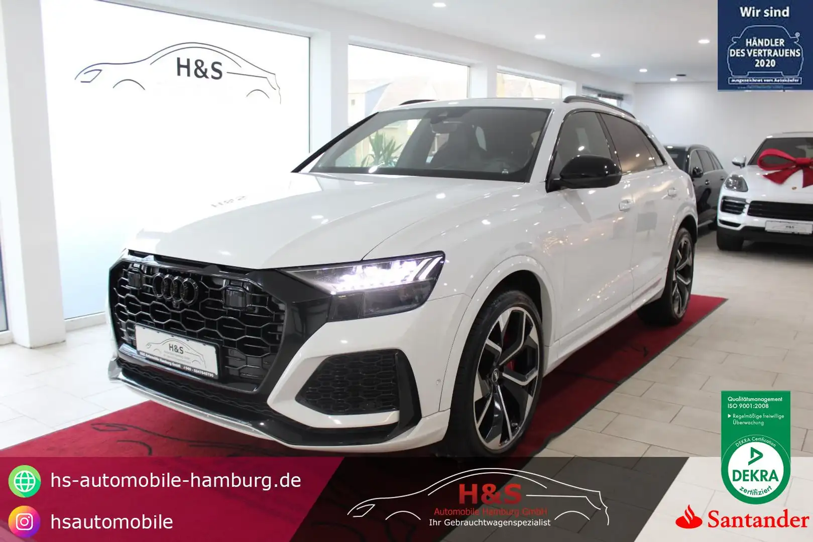 Audi RS Q8 4.0 TFSI quattro *PANO*AMBIENTE*MEMORY*STANDHEIZUN Blanc - 1