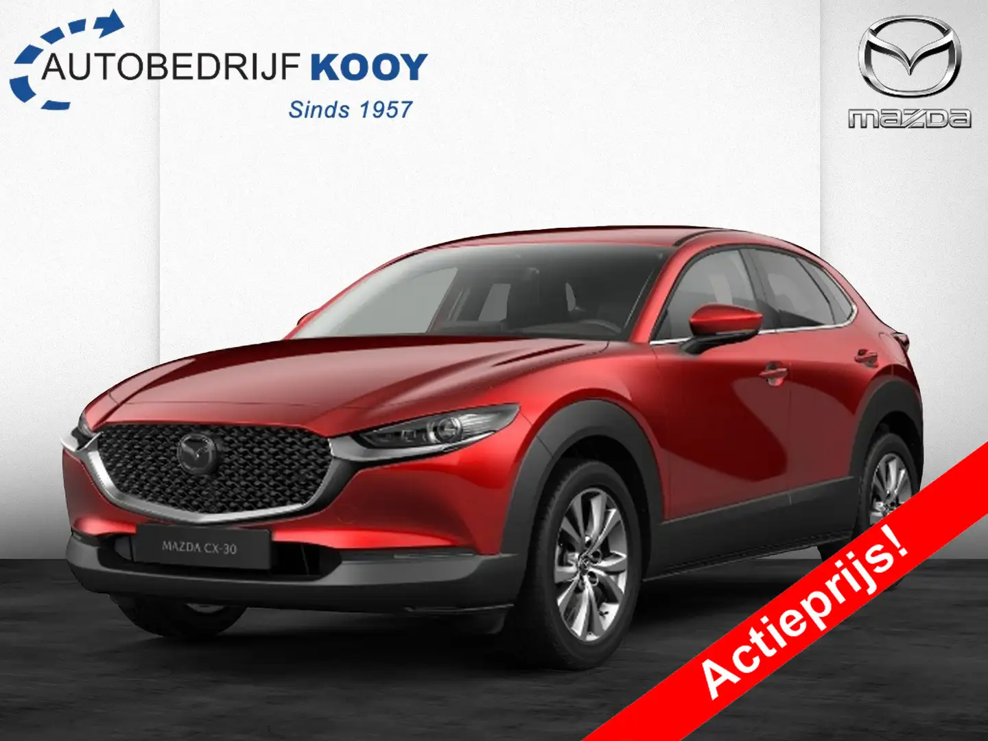 Mazda CX-30 2.0 eSkyActiv-X Takumi / Automaat / Sunroof crvena - 1