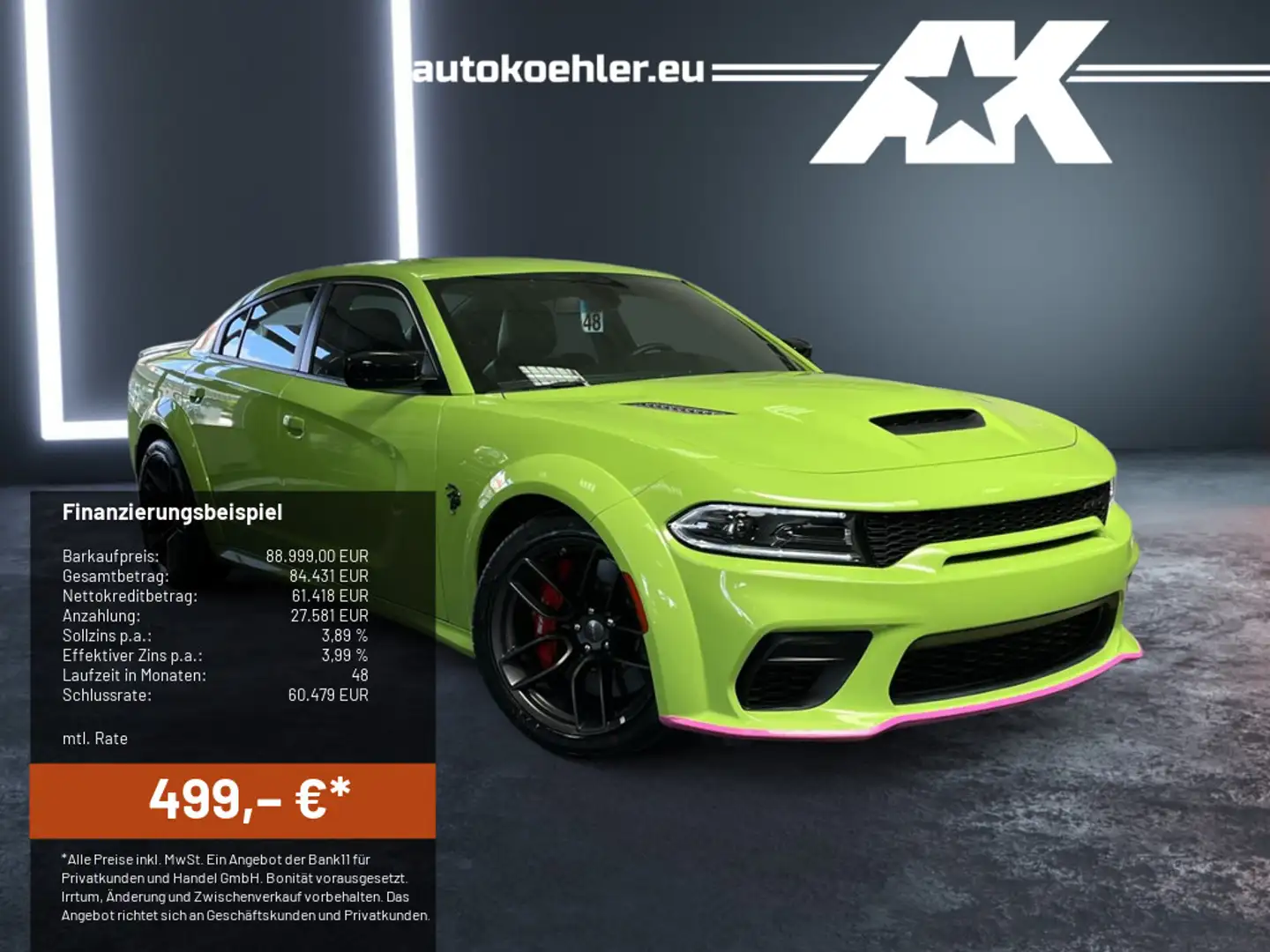 Dodge Charger SRT Hellcat Widebody Jailbreak LAST CALL Zielony - 1