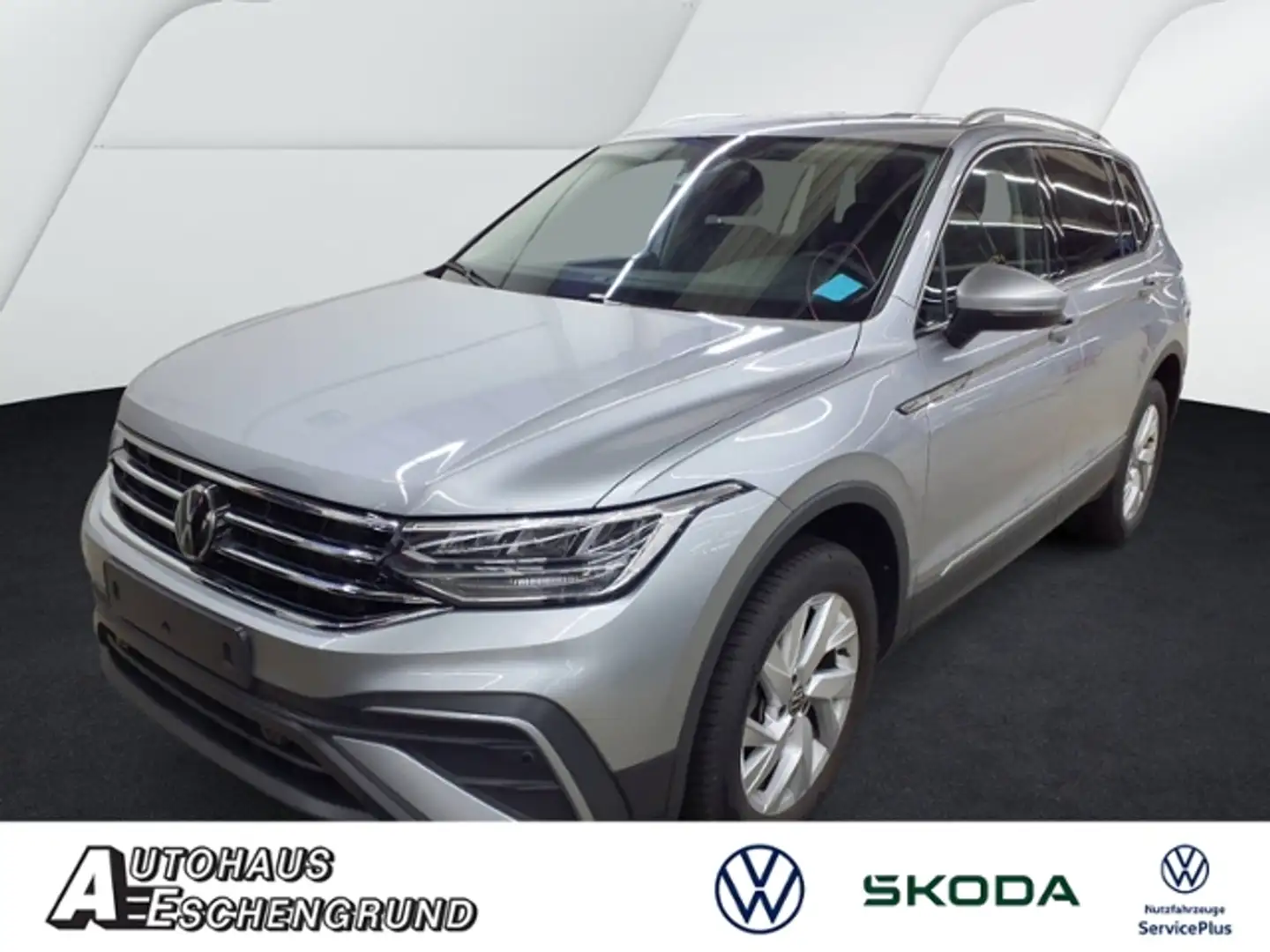 Volkswagen Tiguan Allspace 2.0 TDI DSG Life LED AHK KAMERA GJR SHZ ACC 7 SIT Silber - 1
