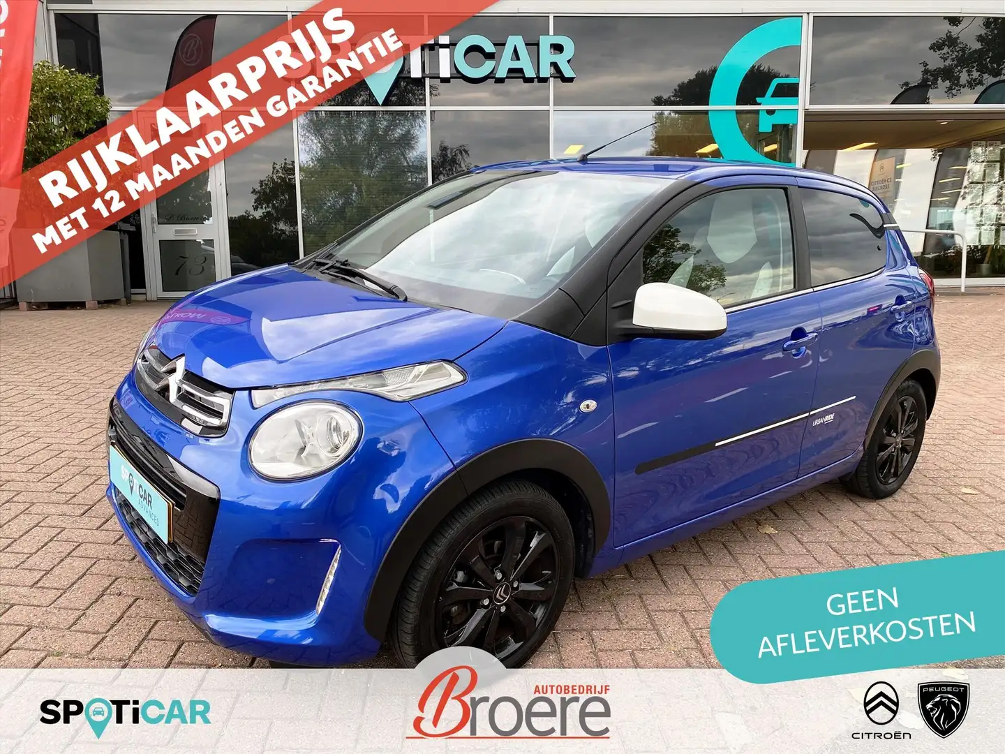 Citroen C1 1.0 VTi 72PK 5D Urban Ride | camera, touchscreen a Blauw - 1