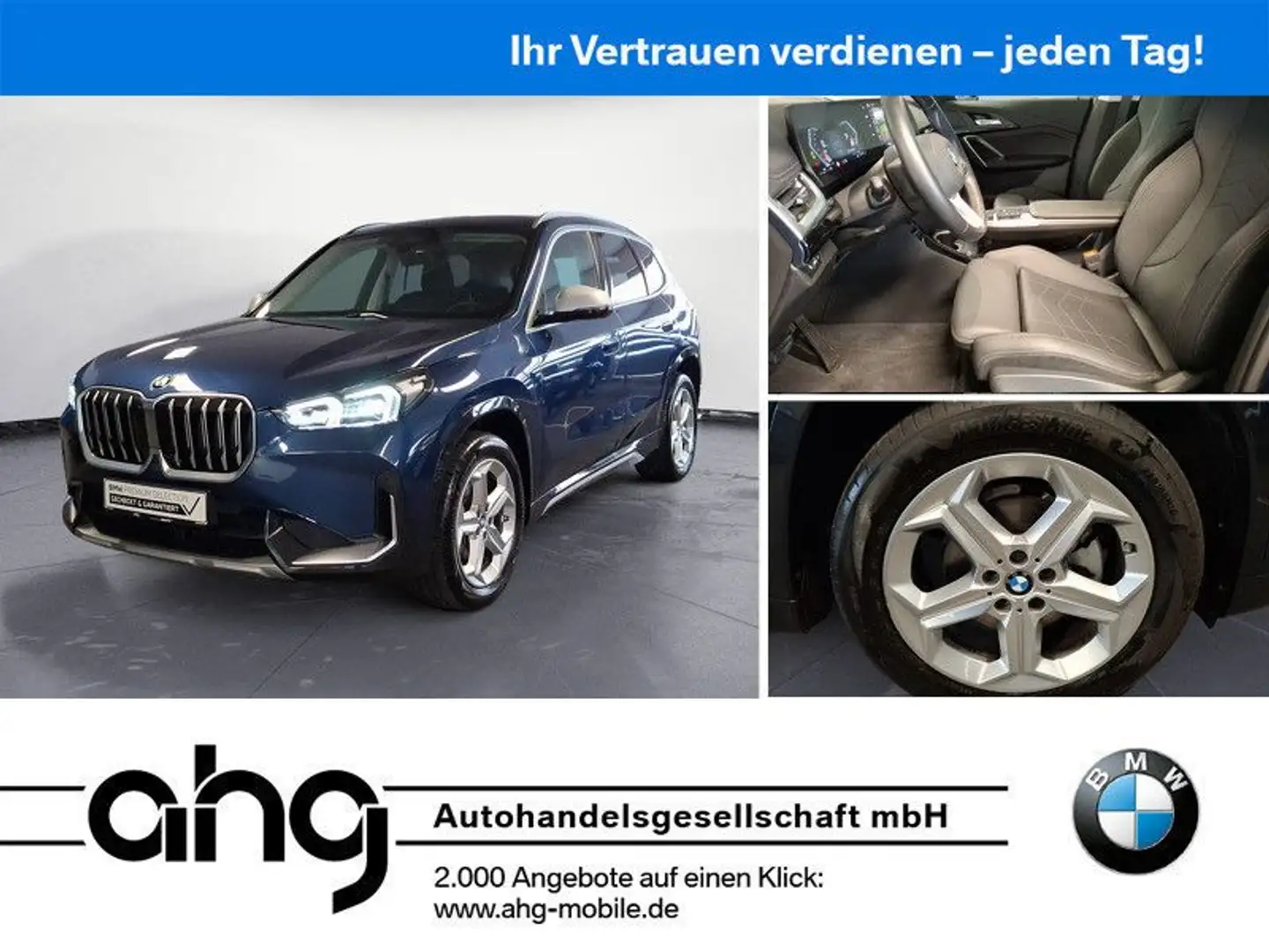 BMW X1 sDrive18i Steptronic AHK Komfortzugang Blau - 1