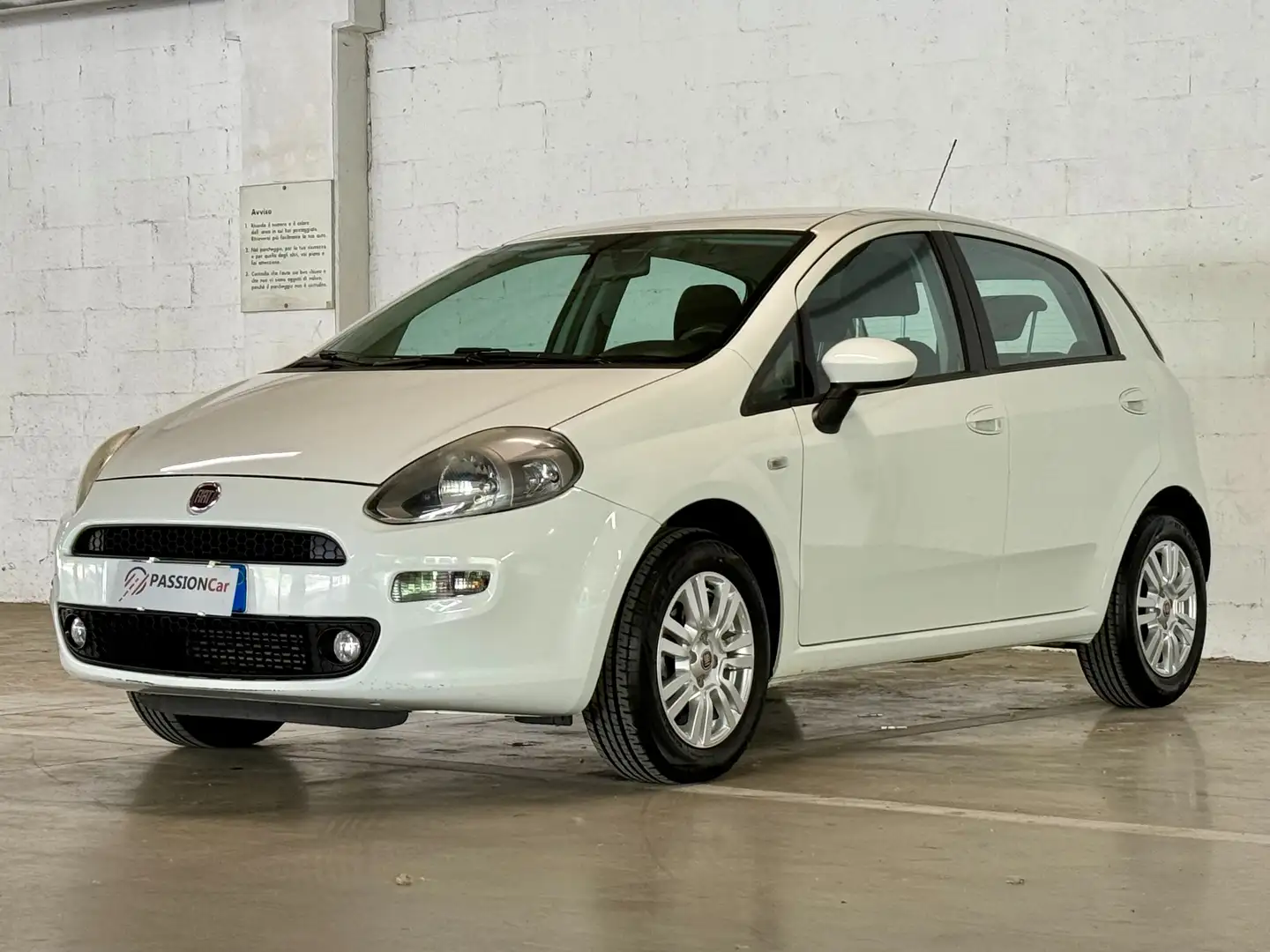Fiat Punto Punto 5p 1.3 mjt II 16v Lounge 75cv E5+ Weiß - 1