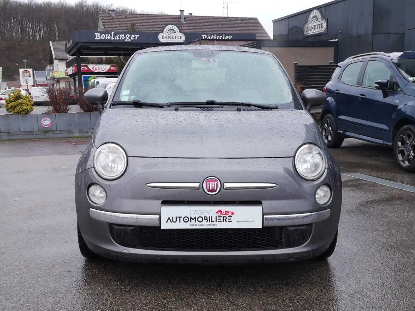 Fiat 500 1.2 8V 69 ch Lounge - Toit panoramique siva - 2