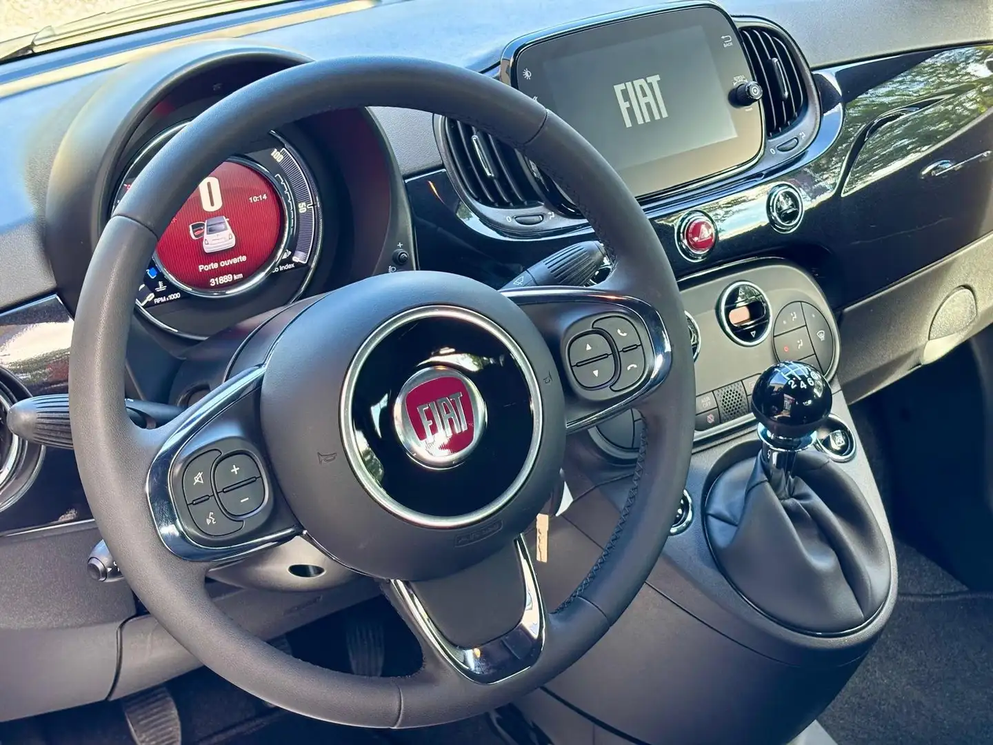 Fiat 500C 500C 1.0i MHEV 70 CV | CLIM | 14.800 € TTC Schwarz - 2