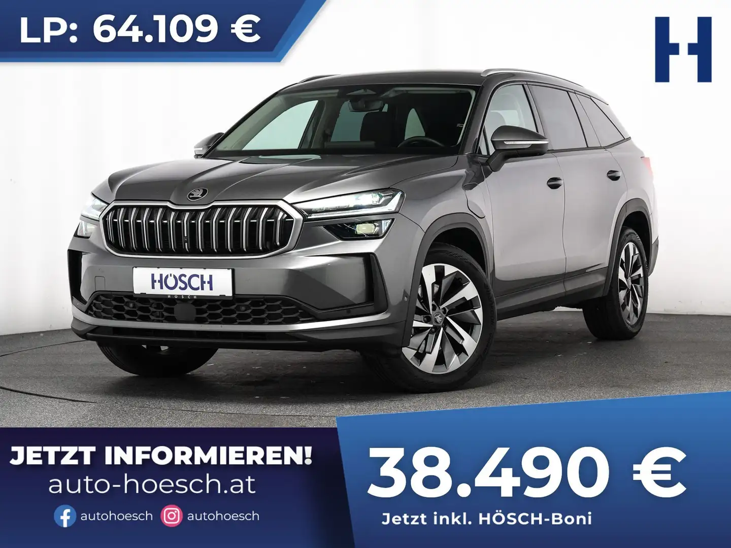 Skoda Kodiaq PHEV Selection MATRIX KOMFORT WINTERPAKET ++ Grau - 1