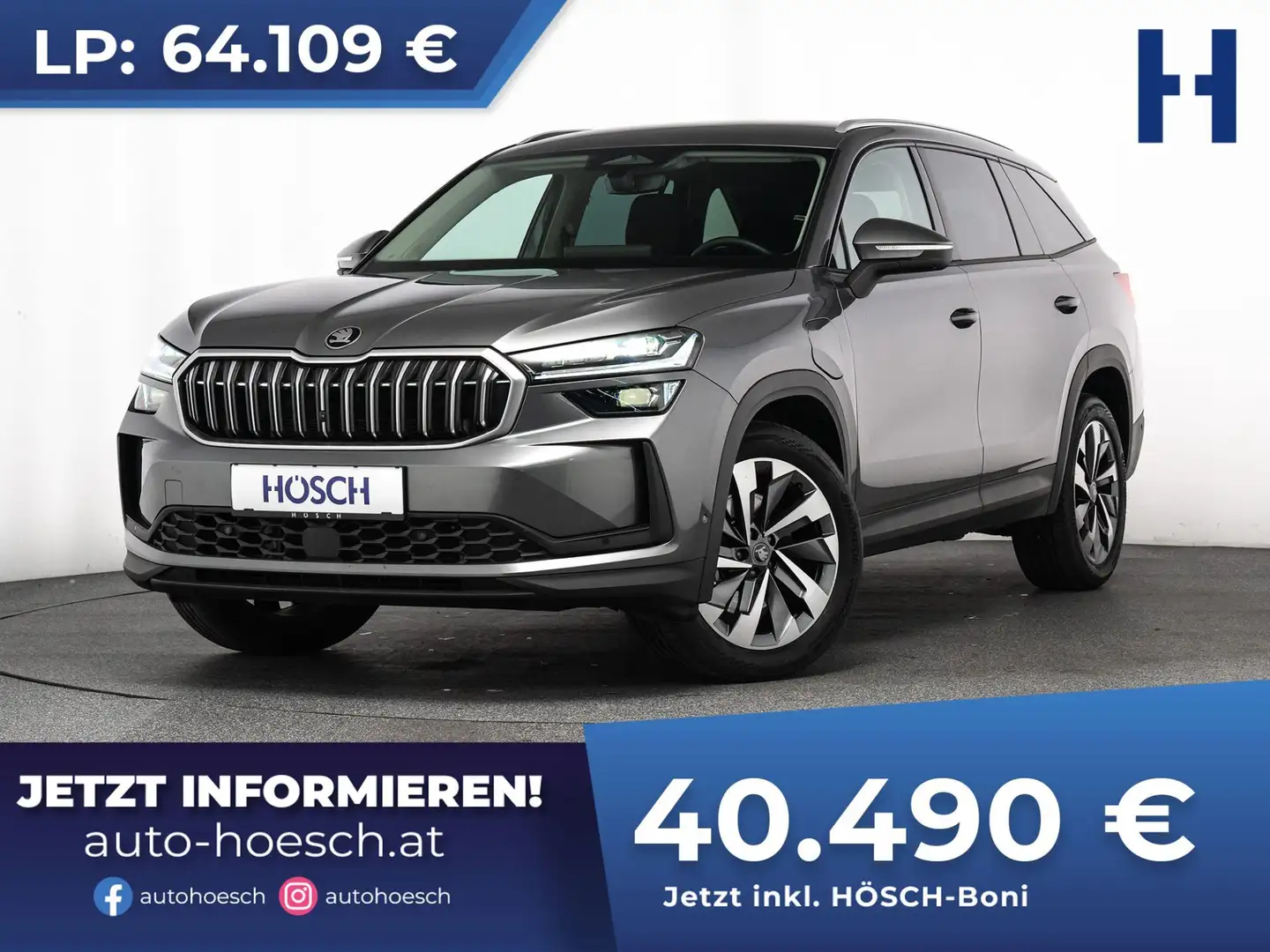 Skoda Kodiaq PHEV Selection MATRIX KOMFORT WINTERPAKET ++ Grau - 1