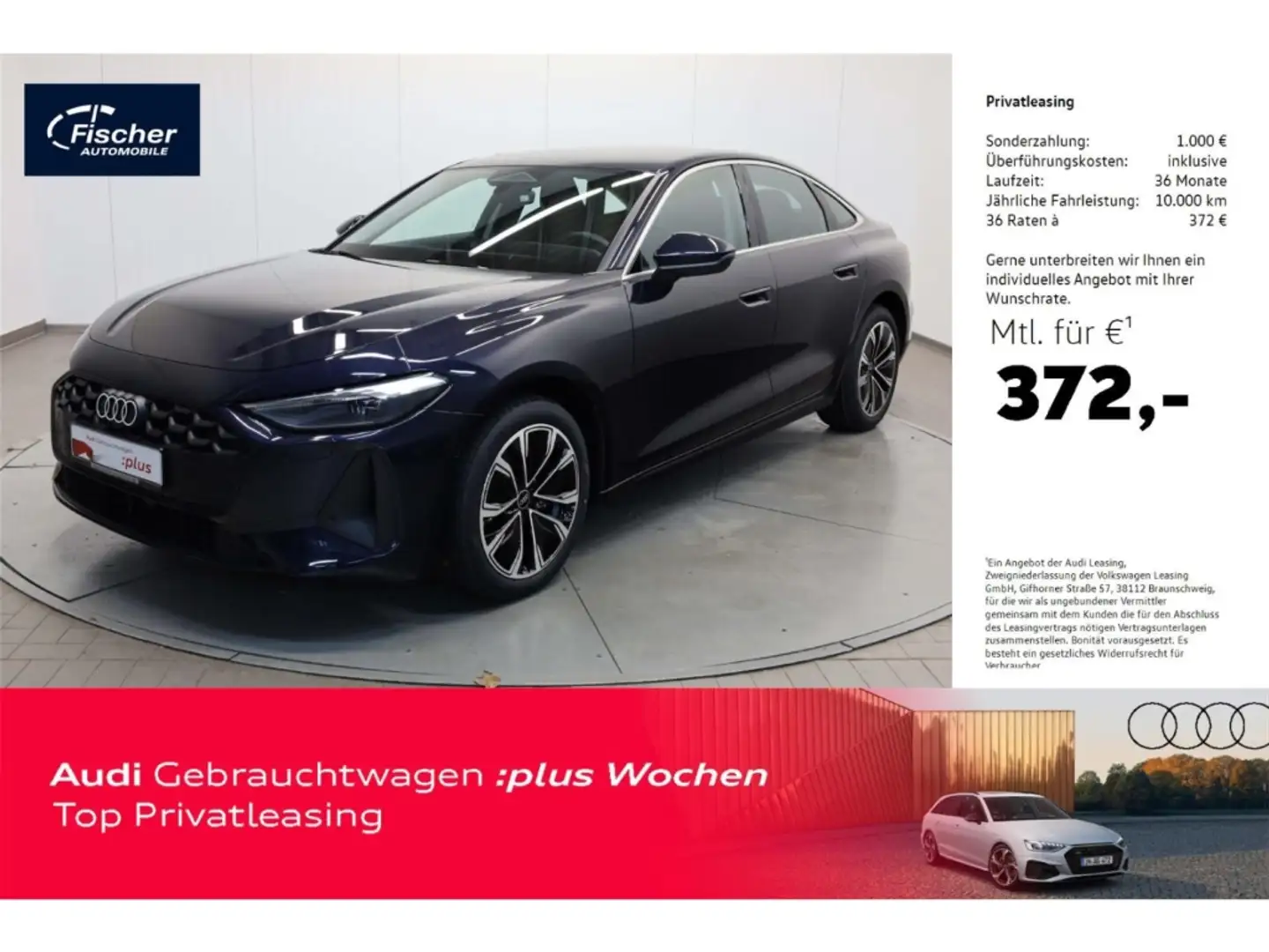 Audi A5 Limousine TFSI qu. S-Tronic LED/NAV/RFK/PDC+ Blau - 1