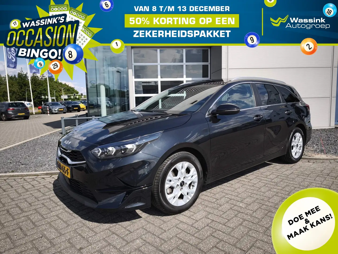 Kia Ceed SW / cee'd SW 1.0 T-GDi 100pk DynamicPlusLine | Stoel/Stuurwielv Zwart - 1