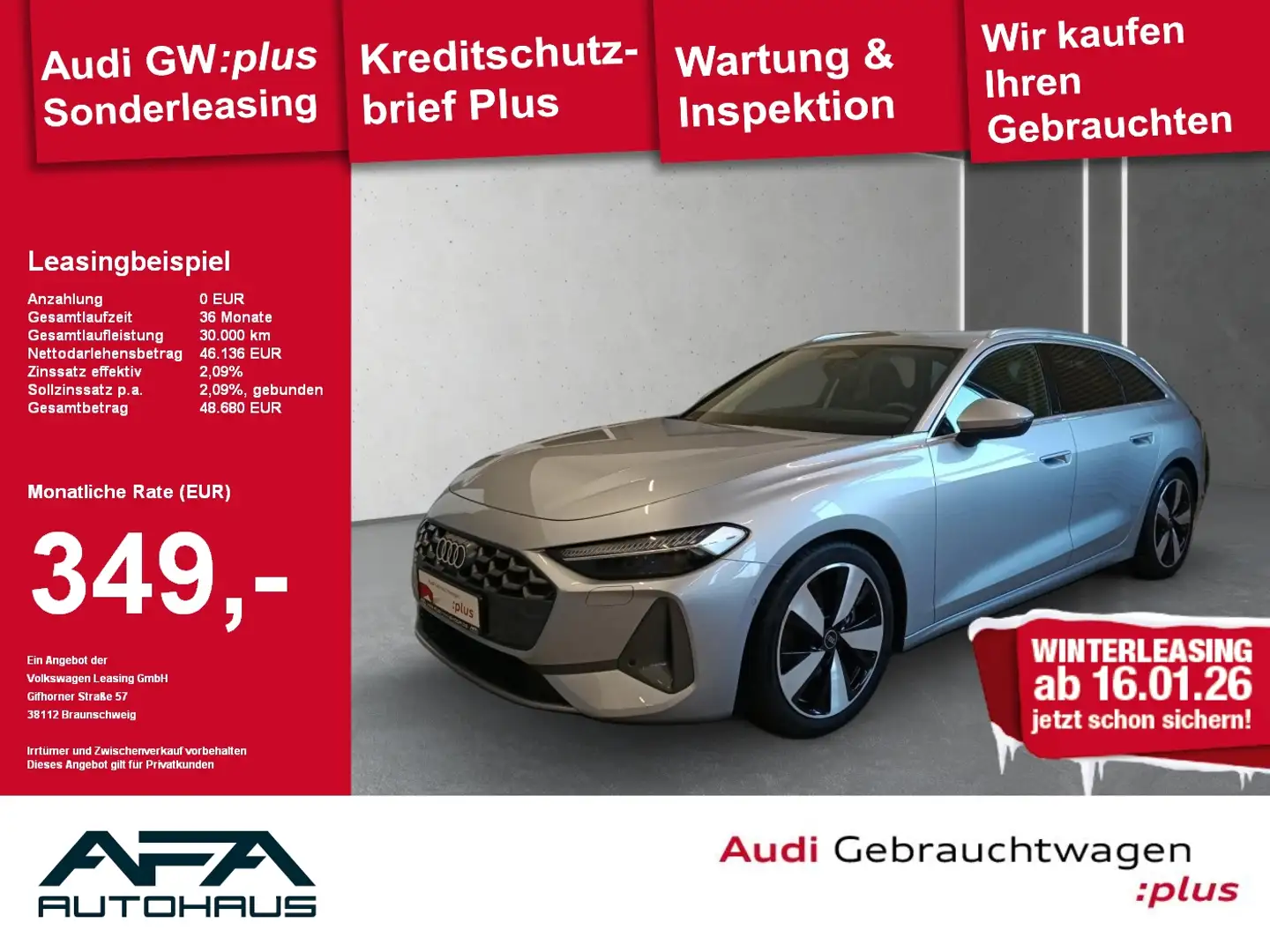 Audi A5 Avant TFSI S tronic RFK*ACC*Sportsitz*AHK*19 Silber - 1