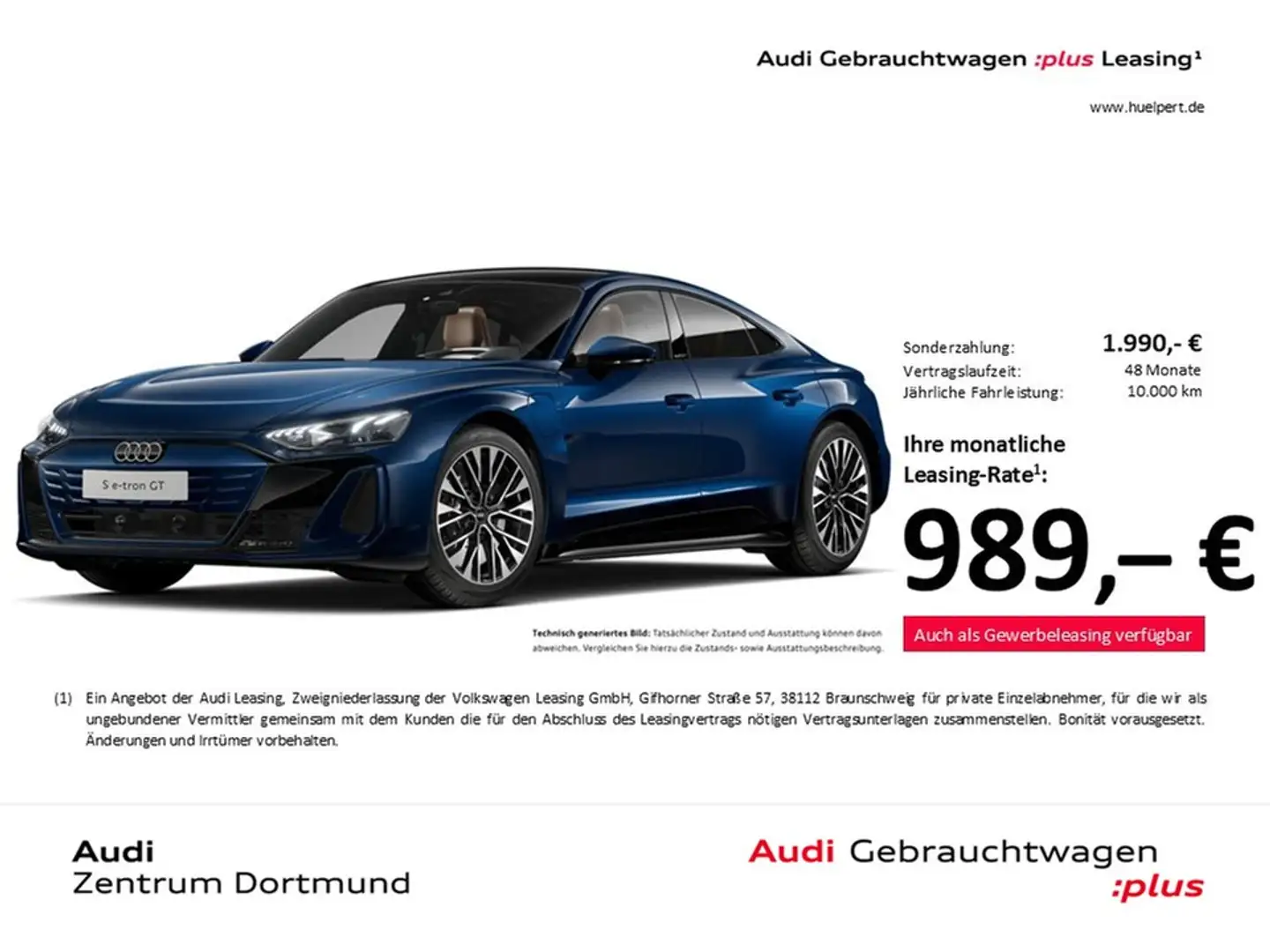 Audi e-tron GT quattro PANO B&O 360°CAM ACC LM20 Blau - 1