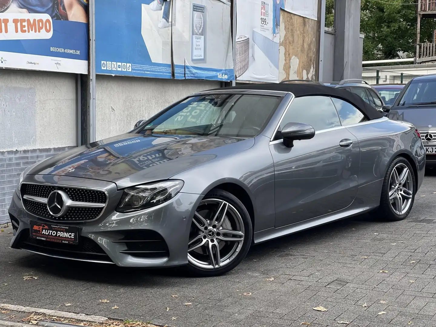 Mercedes-Benz E 300 D CABRIO-AMG LINE-DESIGNO+ VOLL+ TÜV NEU+ LED+ DIG Gris - 1