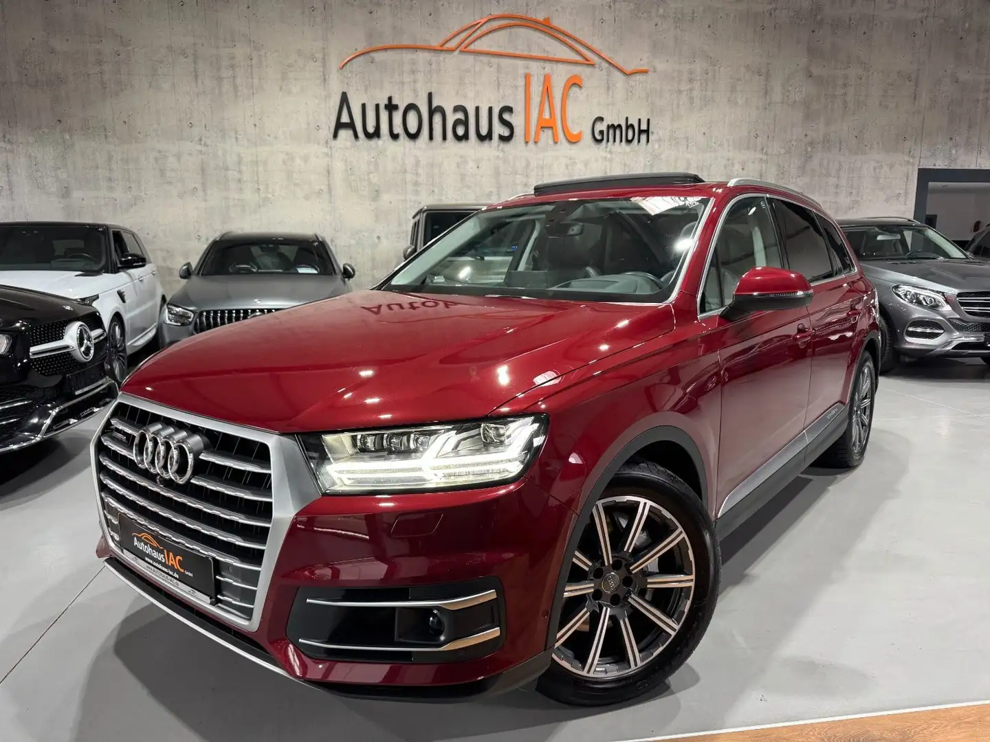 Audi Q7 45 TDI quattro/7.Sitzer/AHK/NACHSICHT/LED/HUD Rot - 1