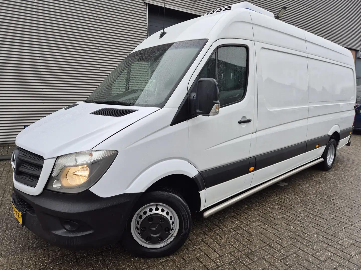 Mercedes-Benz Sprinter 516 CDI maxi hangwerk koelwagen fleisch rohrbahnen Wit - 1