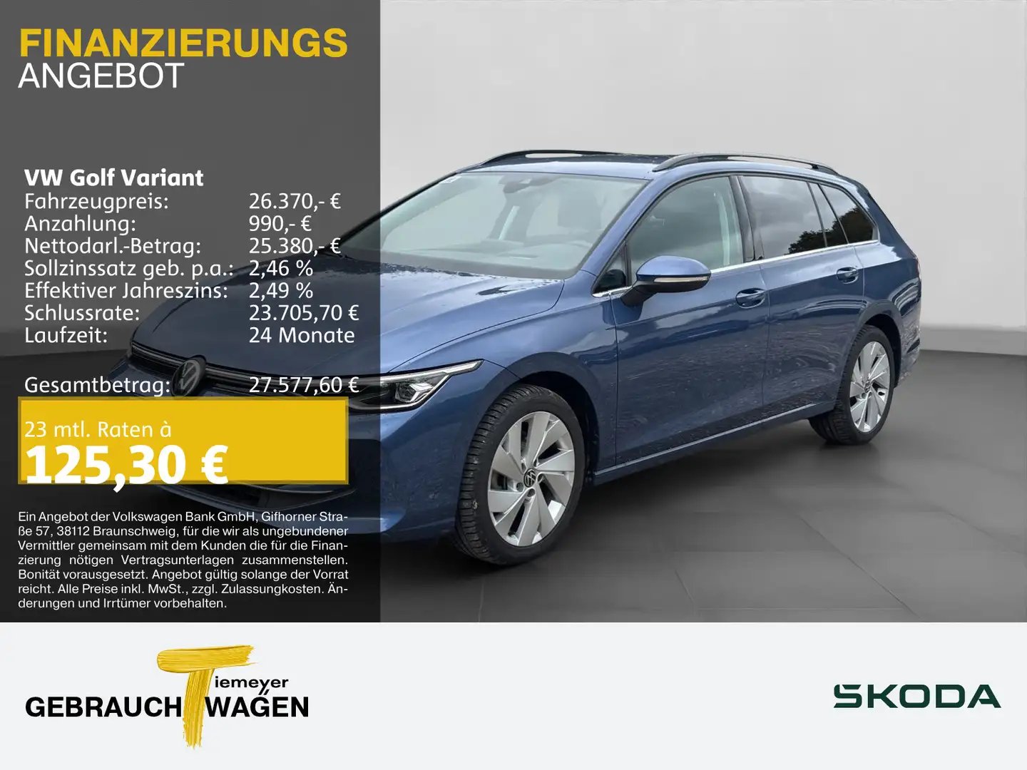 Volkswagen Golf Variant 1.5 TSI STYLE NAVI HuD ASSIST KAMER Bleu - 1