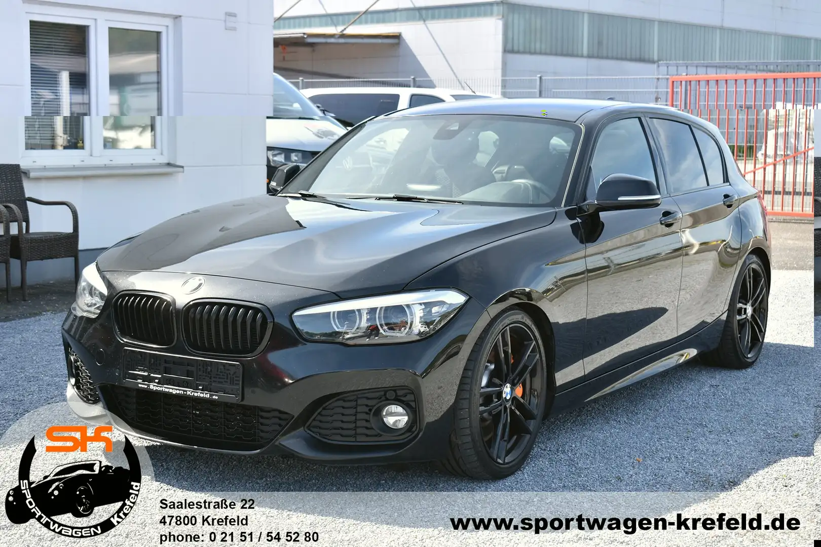 BMW 125 125d Aut. M Sport Performance *NAVI*LED*18" ALU* Чорний - 1