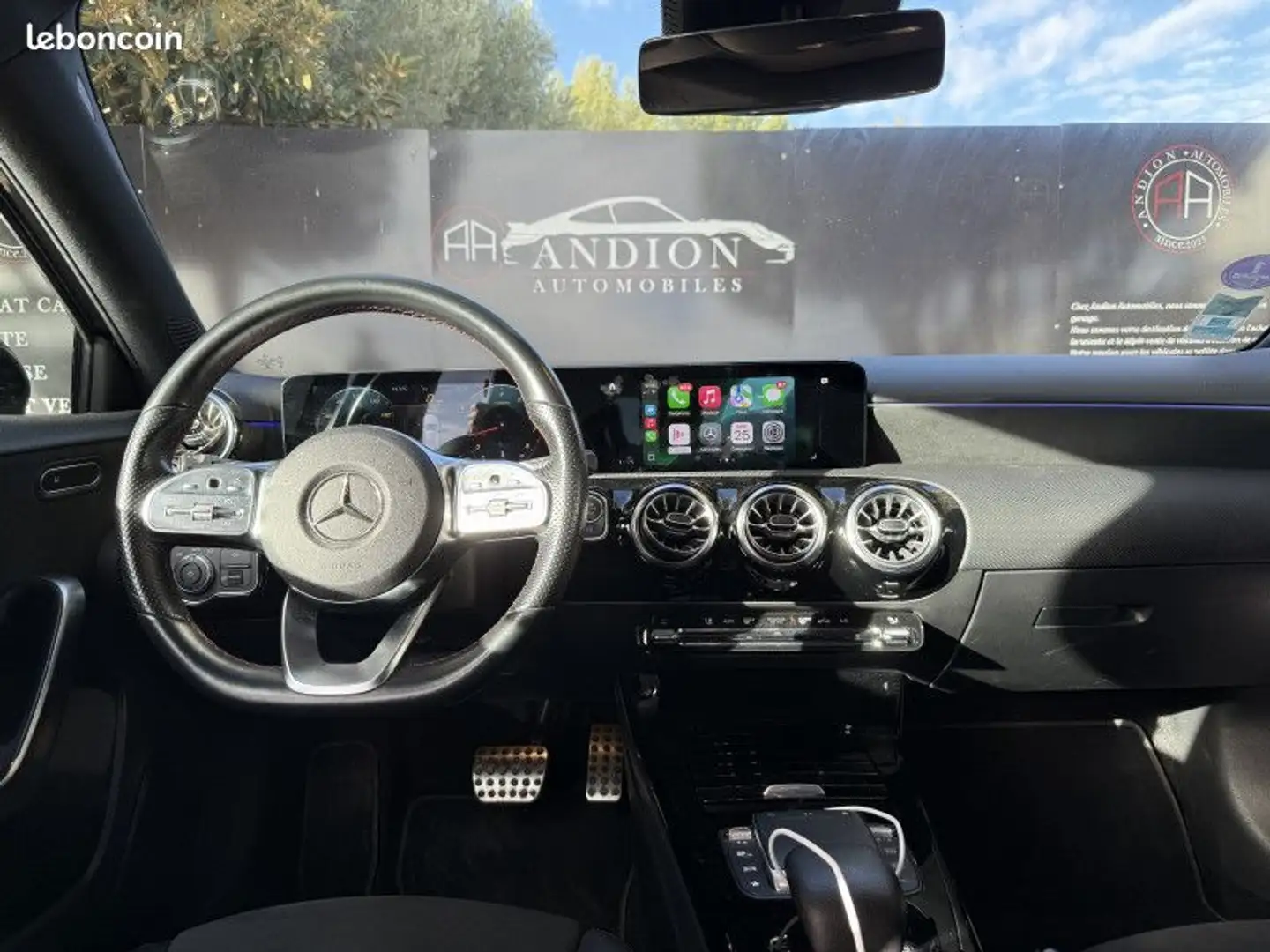 Mercedes-Benz A 180 Mercedes 180 136CH AMG LINE 7G-DCT Gris - 2