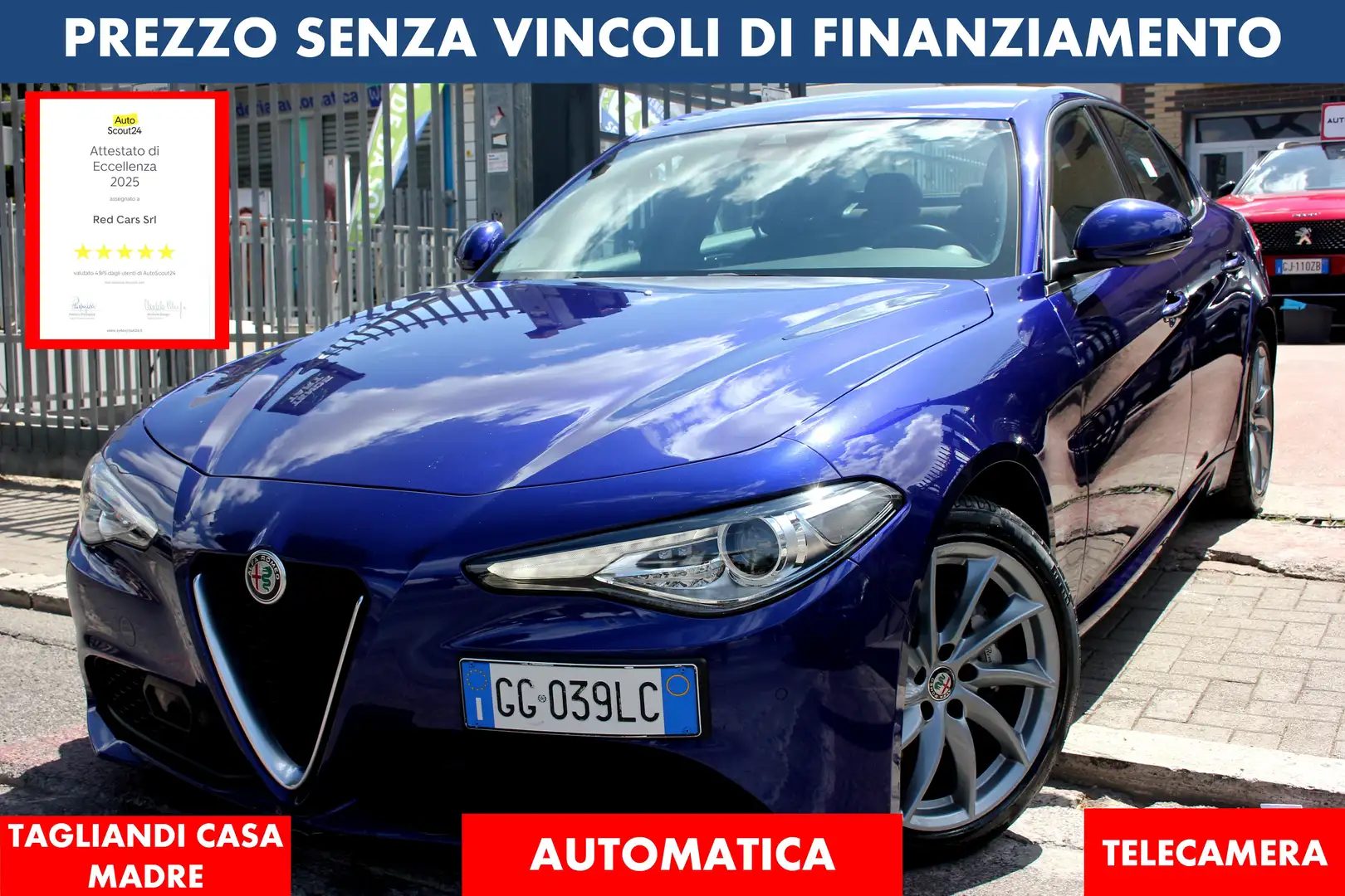 Alfa Romeo Giulia 2.2  160cv AT8*PREZZO VERO* CRONO TAGLIANDI UNIPRO - 1
