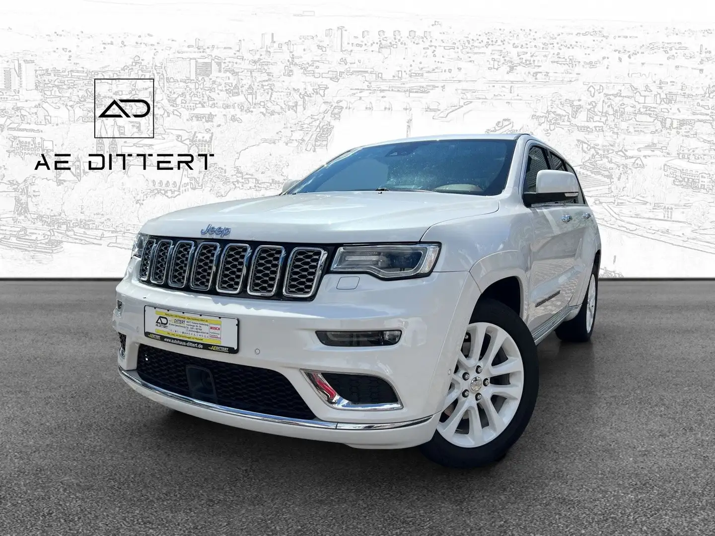 Jeep Grand Cherokee Summit+Shz+Cam+Pano+Mwst+ Biały - 1