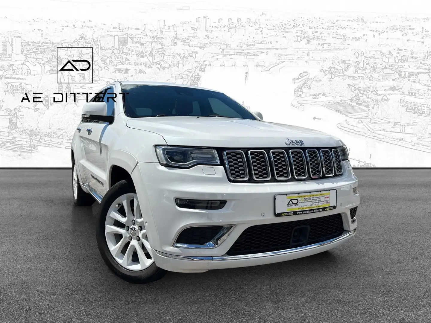 Jeep Grand Cherokee Summit+Shz+Cam+Pano+Mwst+ Biały - 2