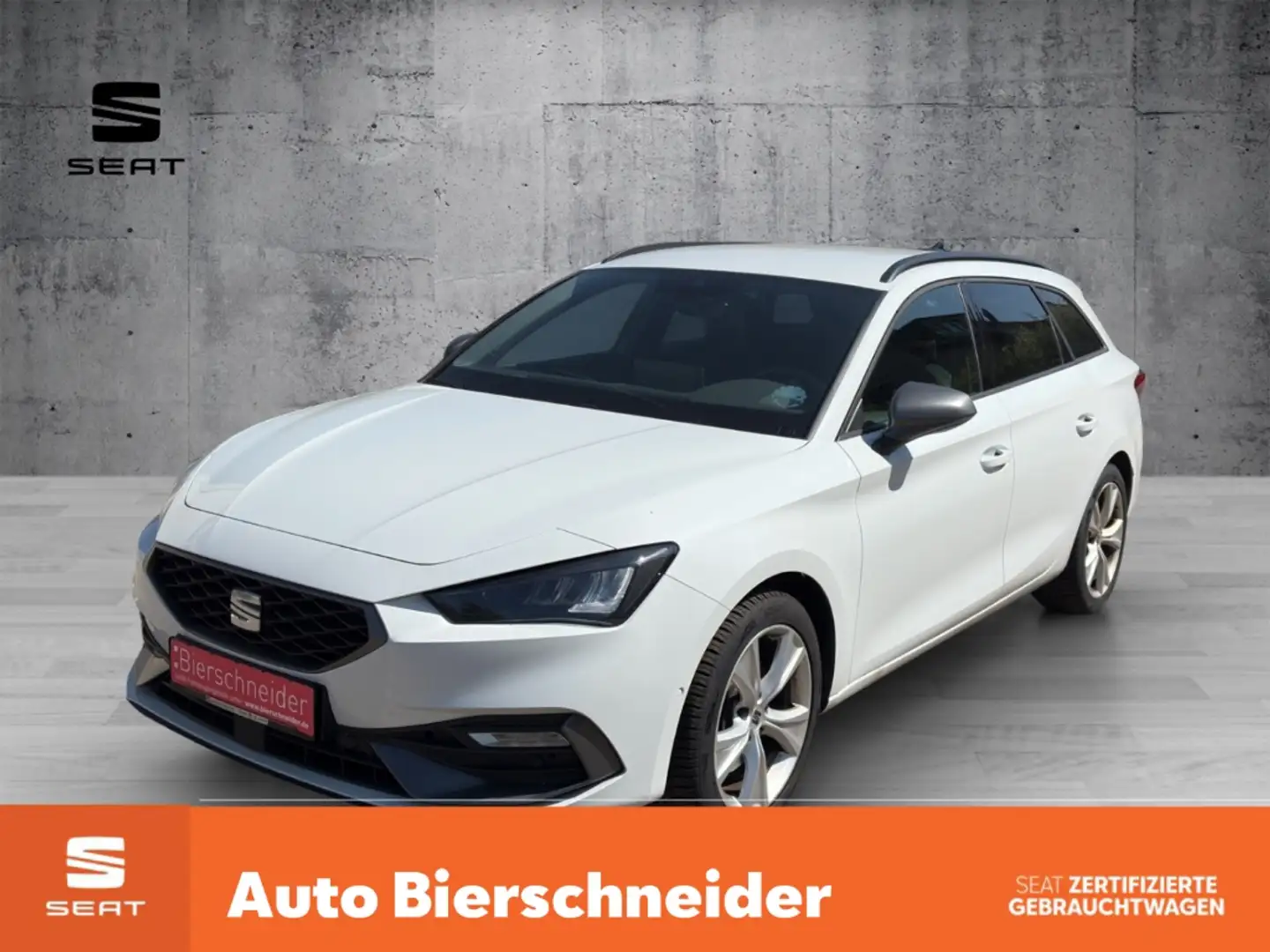 SEAT Leon Sp. 2.0 TDI DSG FR ab 249,- EUR mtl. 1000 AHK LED Weiß - 1