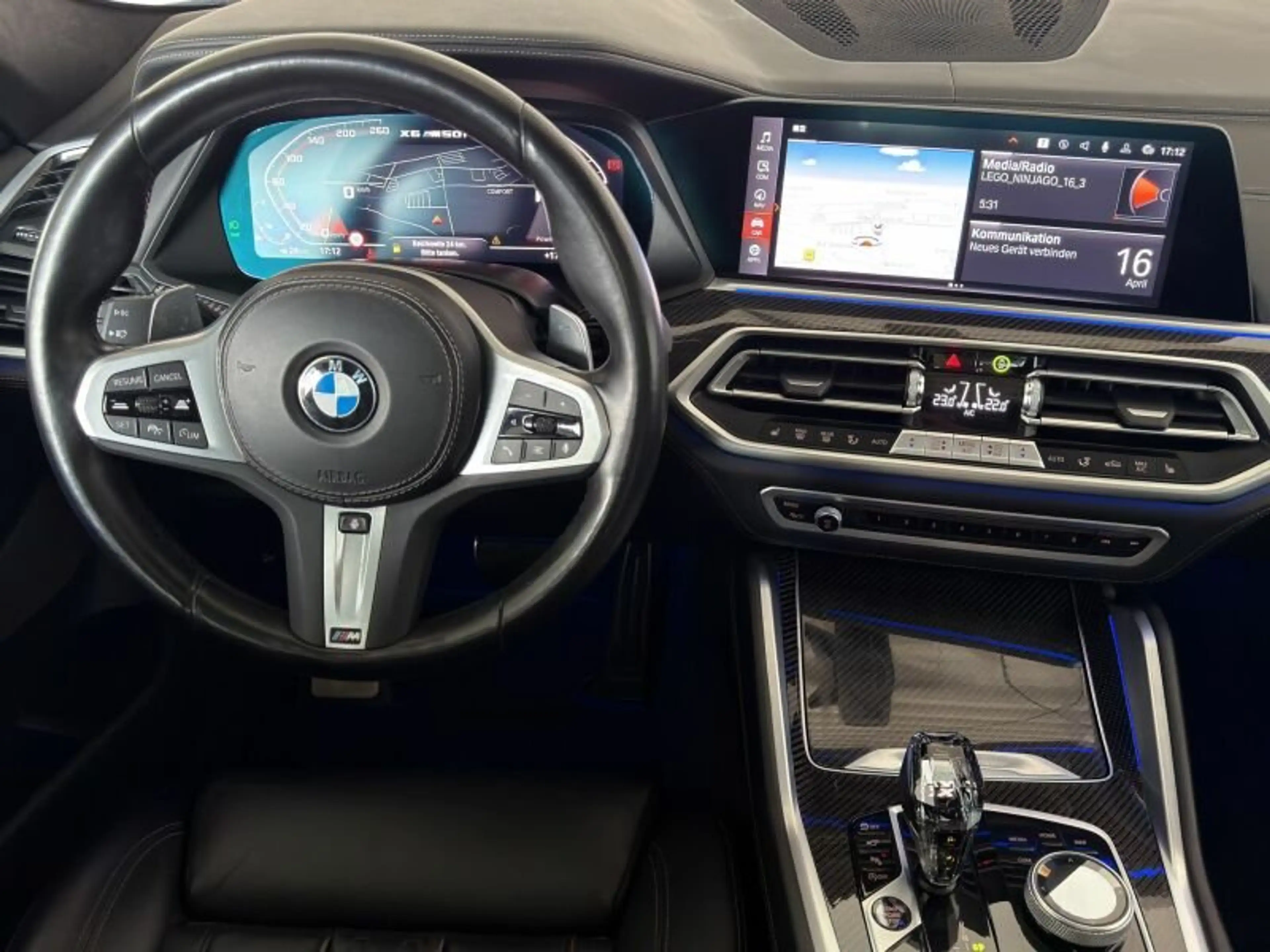BMW X6 M 50i SHZ/LASER/INT/hk/HUD/360/PanSky/FondTV — photo 4