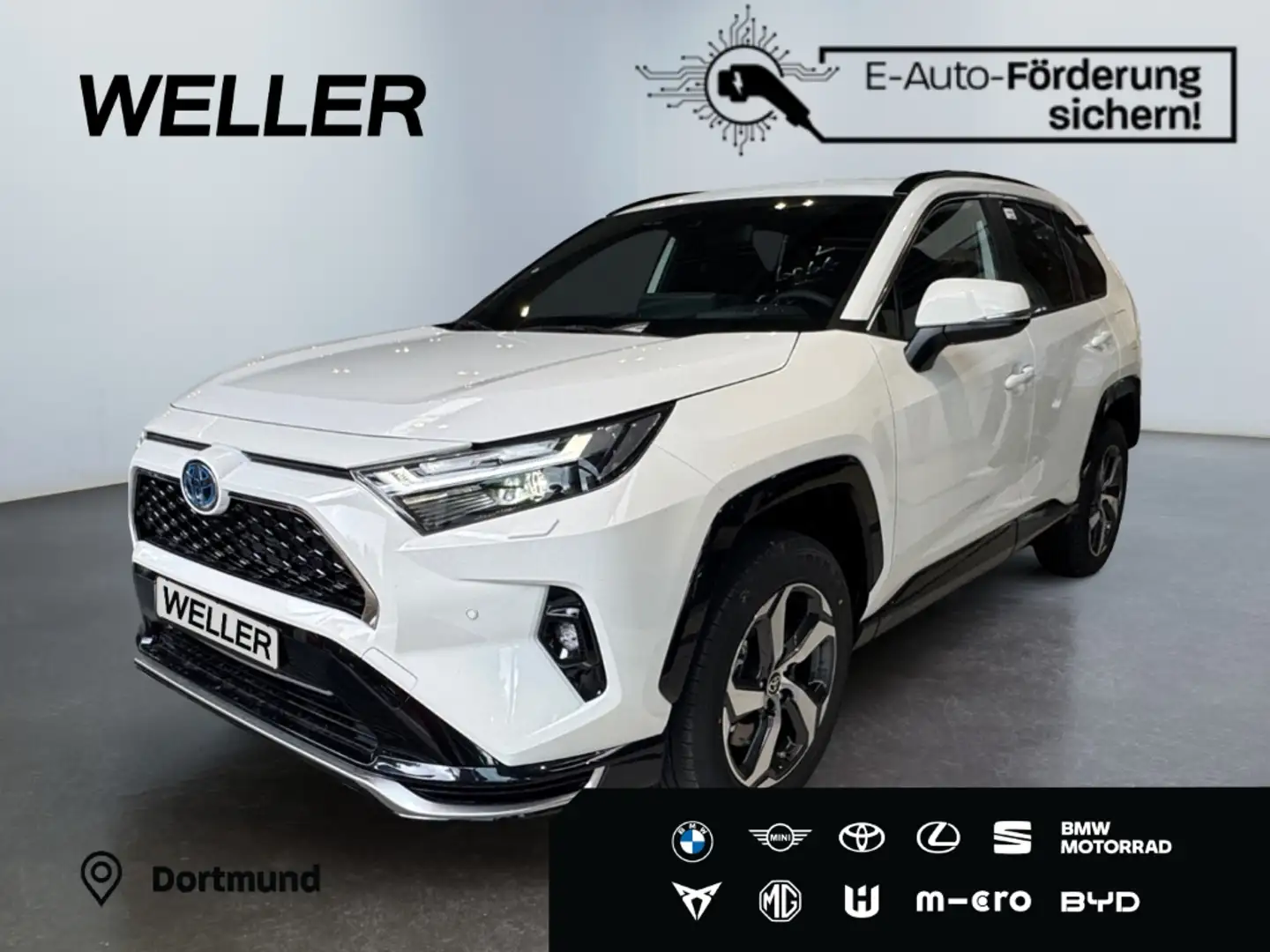 Toyota RAV 4 Plug-in-Hybrid Teamplayer *LED*HUD*4xSHZ* Weiß - 1