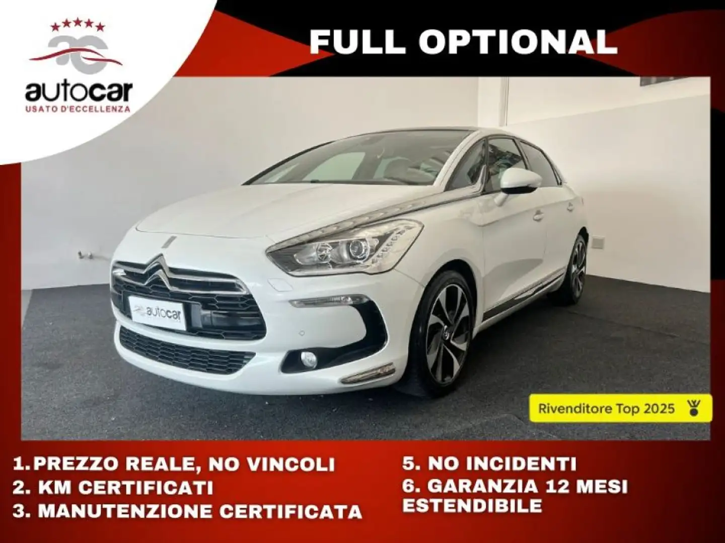 DS Automobiles DS 5 2.0 HDi 160 aut. So Chic Bianco - 1