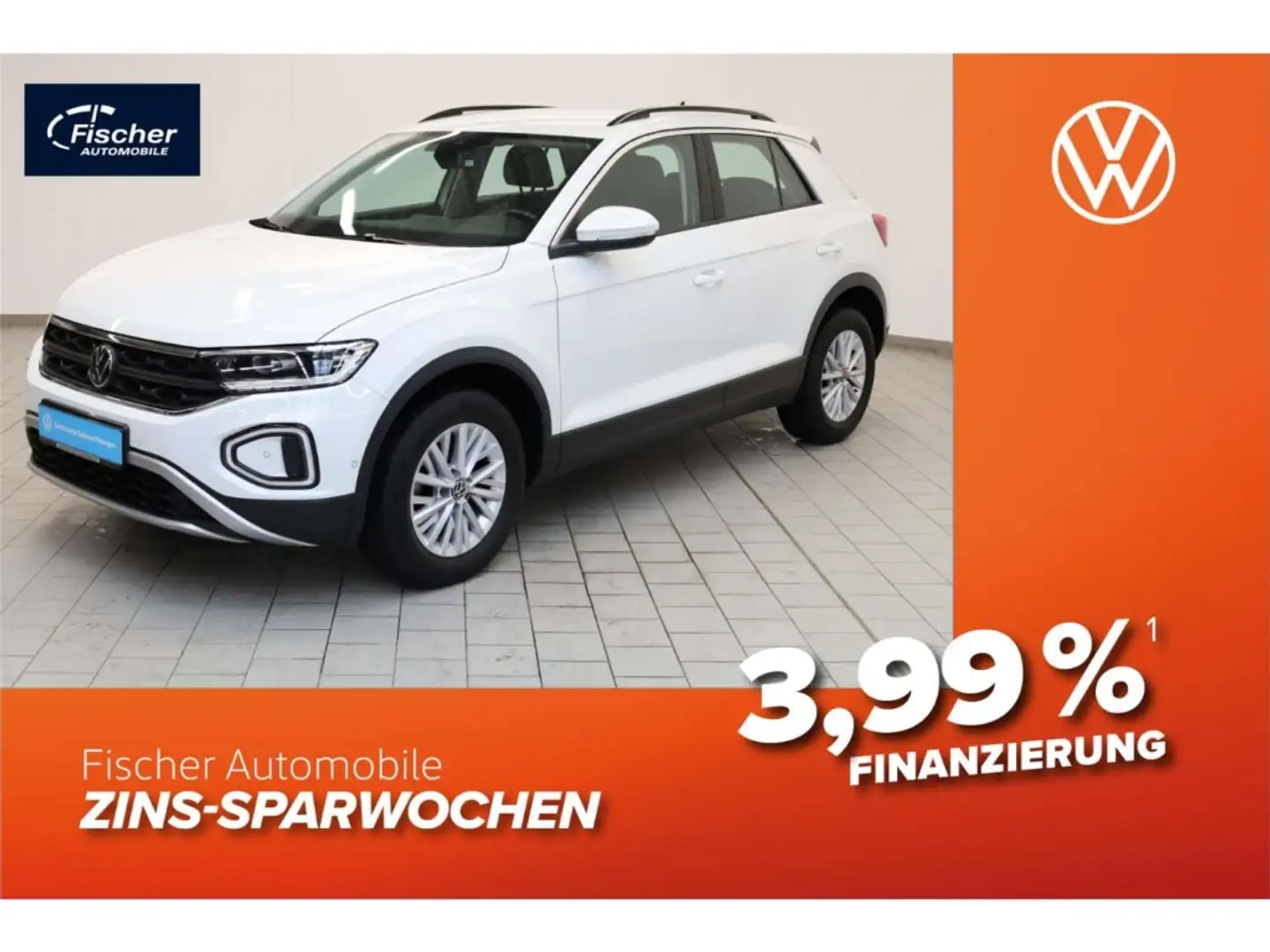 Volkswagen T-Roc 1.5 TSI Life DSG NAV/LED/ACC/SH/Klima/DAB+ Weiß - 1