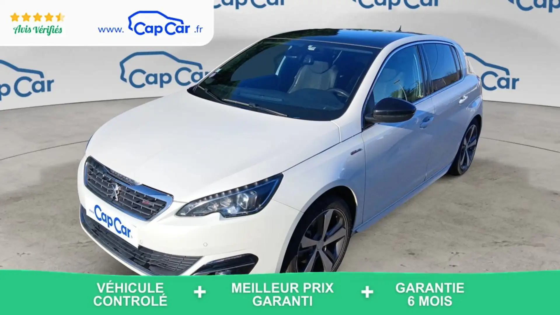 Peugeot 308 II 1.2 PureTech 130 GT Line Blanc - 1